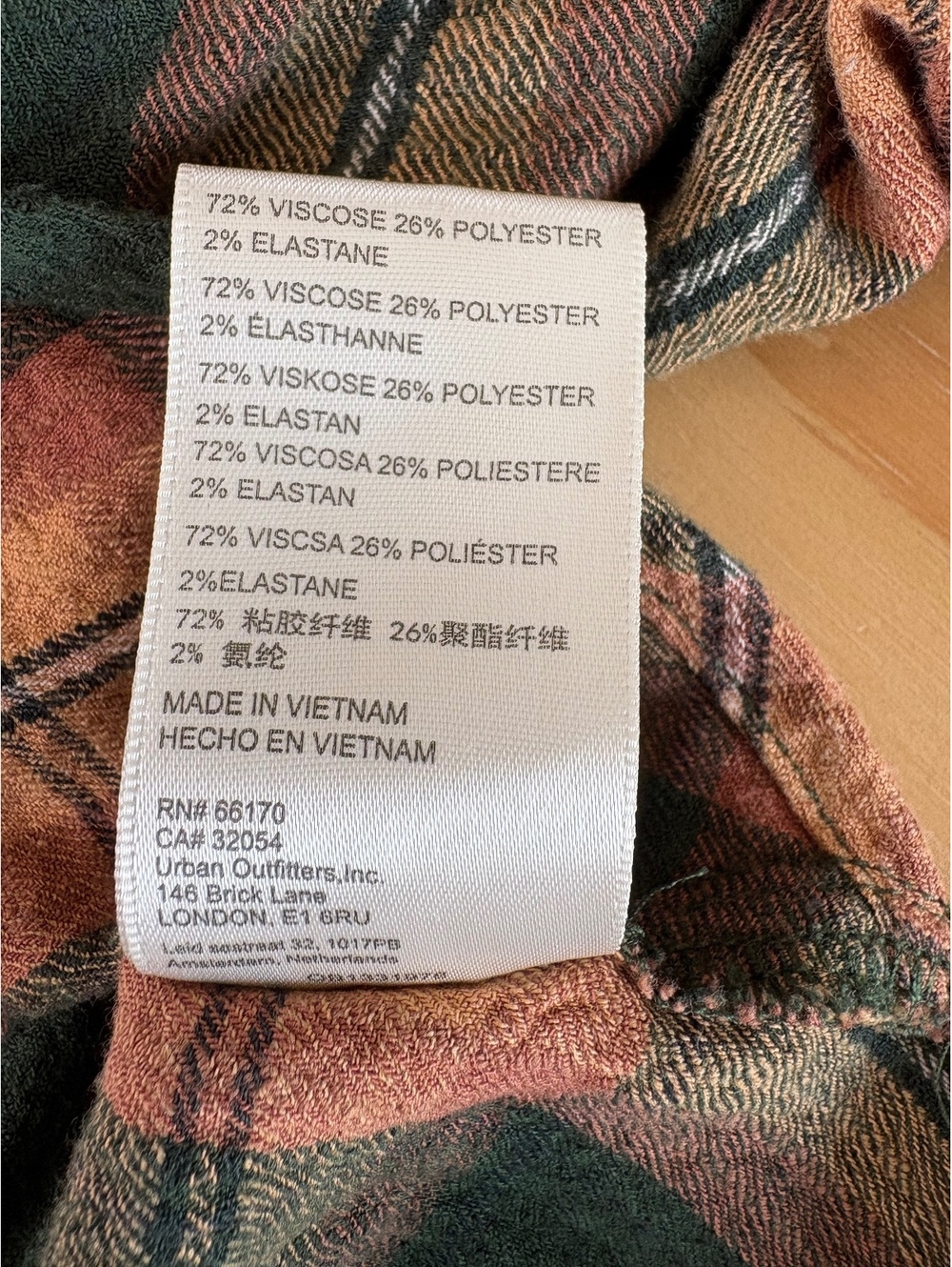 BDG Urban Outfitters Keanu Plaid Oversized Flannel Shirt Green Pink S - Picture 9 of 9